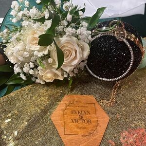 Very cute ball purse good with rhinestones